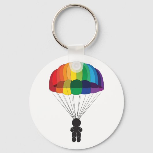 Parachutespringen Sleutelhanger (Achterkant)