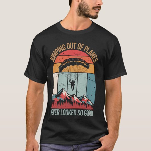 Parachutespringen T-shirt (Voorkant)