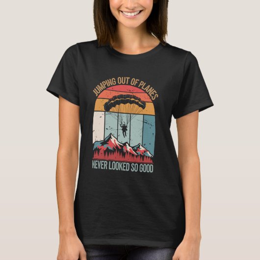 Parachutespringen T-shirt (Voorkant)