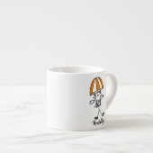 Parachutespringende Stickfiguur Espresso Kop (Voorkant rechts)