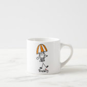 Parachutespringende Stickfiguur Espresso Kop (Rechts)