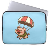 Parachutesprong Laptop Sleeve (Voorkant)