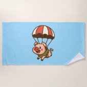 Parachutesprong Strandlaken (Voorkant)