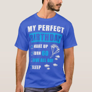Parachuting 60th Birthday Gift T-shirt