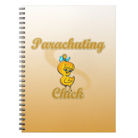 Parachuting Chick Notitieboek (Voorkant)