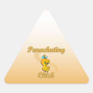Parachuting Chick Sticker