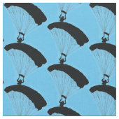 Parachuting Design Fabric Stof (Close Up)