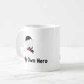 Parachuting Hero Koffiemok (Voorkant links)
