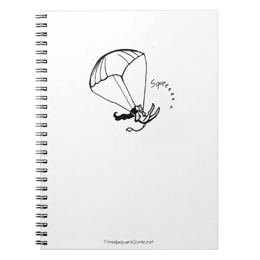 Parachuting Jaguar Artist Notebook! Notitieboek (Voorkant)