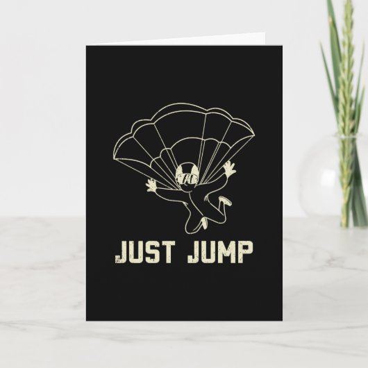 Parachuting Just Jump Kaart (Voorkant)