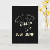 Parachuting Just Jump Kaart (Gele Bloem)