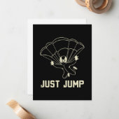 Parachuting Just Jump Notitiekaartje (Voorkant / Achterkant in situ)