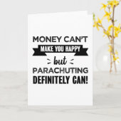 Parachuting maakt je gelukkig Funny Gift Kaart (Gele Bloem)