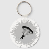 Parachuting Scribble Style Sleutelhanger (Voorkant)