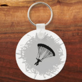 Parachuting Scribble Style Sleutelhanger (Voorkant)