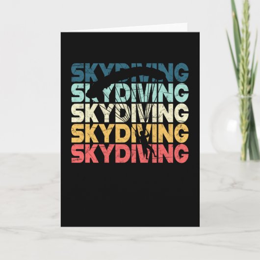 Parachuting Skydiving Parachutists Gift Kaart (Voorkant)