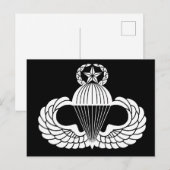 Parachutist badge, Master Briefkaart (Voorkant / Achterkant)