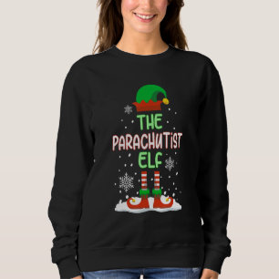 Parachutist Elf Funny Family Matching Christma Trui