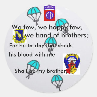 Parachutist GRAPPIG Ronde Sticker