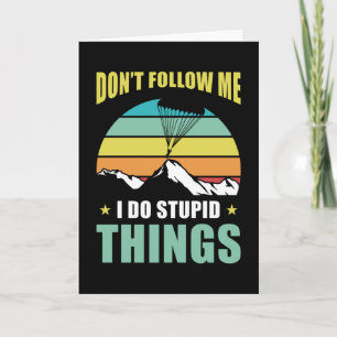 Parachutist Parachute Kaart