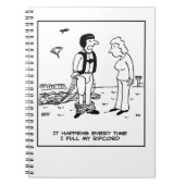 Parachutist Skydiving heeft probleem Notitieboek (Voorkant)