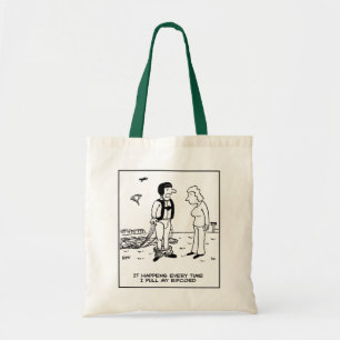 Parachutist Skydiving heeft probleem Tote Bag