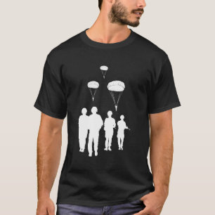 parachutist soldaat parachutist in het duitse lege t-shirt