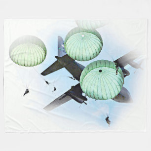 PARACHUTISTEN FLEECE DEKEN