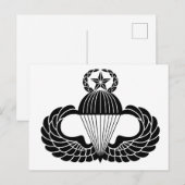 Parachutisteninsigne, Meester Briefkaart (Voorkant / Achterkant)