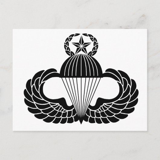 Parachutisteninsigne, Meester Briefkaart (Voorkant)