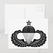 Parachutisteninsigne, Senior Briefkaart (Voorkant / Achterkant)