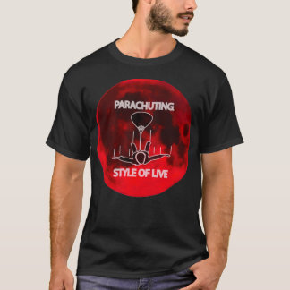 Parachutparachutie skydiving parachute skydiver 7 t-shirt