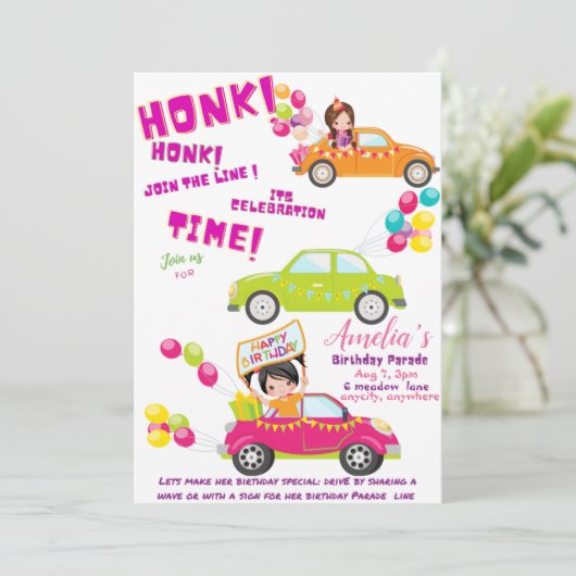 Parade Birthday Difference Kaart (Staand voorkant)