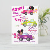 Parade Birthday Invitation Kaart (Staand voorkant)