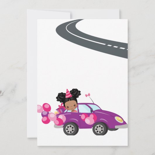 Parade Birthday Invitation Kaart (Achterkant)