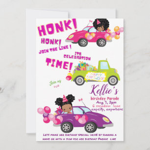 Parade Birthday Invitation Kaart