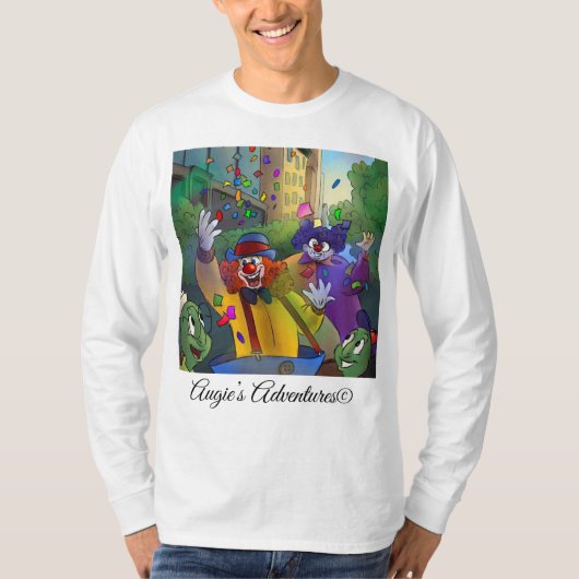 Parade Clown shirt leuk!! Katoenen T-shirt (Voorkant)