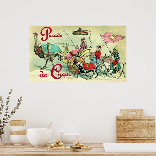 Parade de Cirque ~  Circus Poster (Keuken)