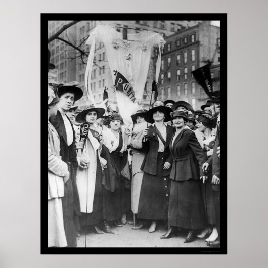 Parade Garment Workers NYC 1916 Poster (Voorkant)