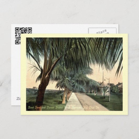 Parade Ground, Barracks, Key West FL Briefkaart (Voorkant / Achterkant)