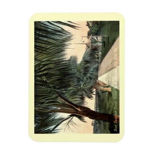 Parade Ground, Barracks, Key West FL  Postc Magneet (Verticaal)