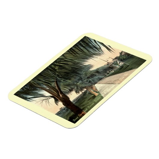 Parade Ground, Barracks, Key West FL Postc Magneet (Linkerzijde)