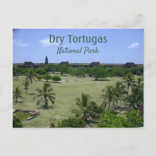 Parade Grounds, Fort Jefferson, Dry Tortugas Briefkaart (Voorkant)