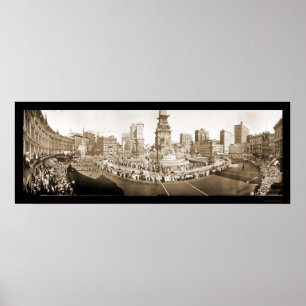 Parade Indianapolis in Foto 1918 Poster