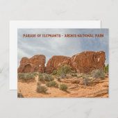 Parade of Elephants - Nationaal Park Arches Briefkaart (Voorkant / Achterkant)