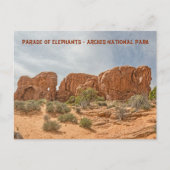 Parade of Elephants - Nationaal Park Arches Briefkaart (Voorkant)