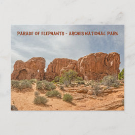Parade of Elephants - Nationaal Park Arches Briefkaart