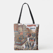 Parade op Dag van de Arbeid Tote Bag (Achterkant)