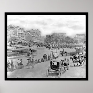 Parade op Pennsylvania Avenue, Washington, DC 1865 Poster