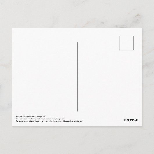 Parade van dinosaurussen en briefkaart van ezels (Achterkant)